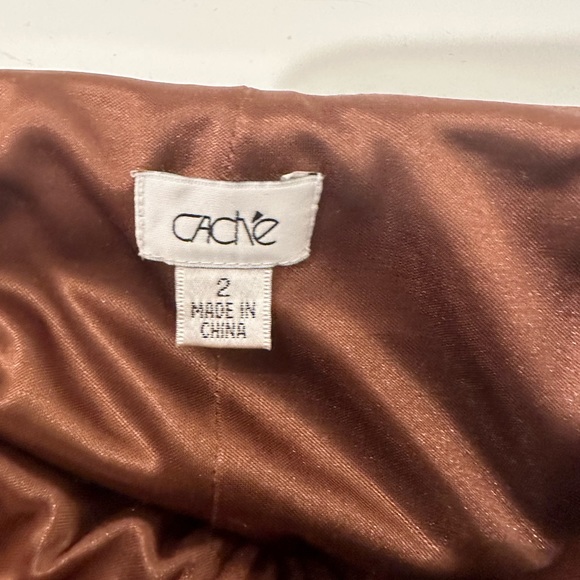 Cache Brown Dress - size 2 - Picture 3 of 11